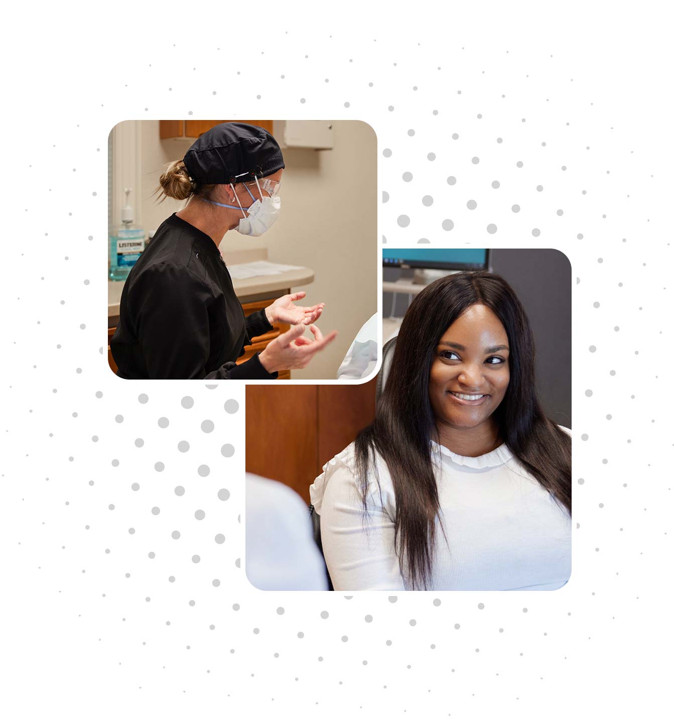 Modern Family Dentistry (collage graphic) Modern Family Dentistry (collage graphic)