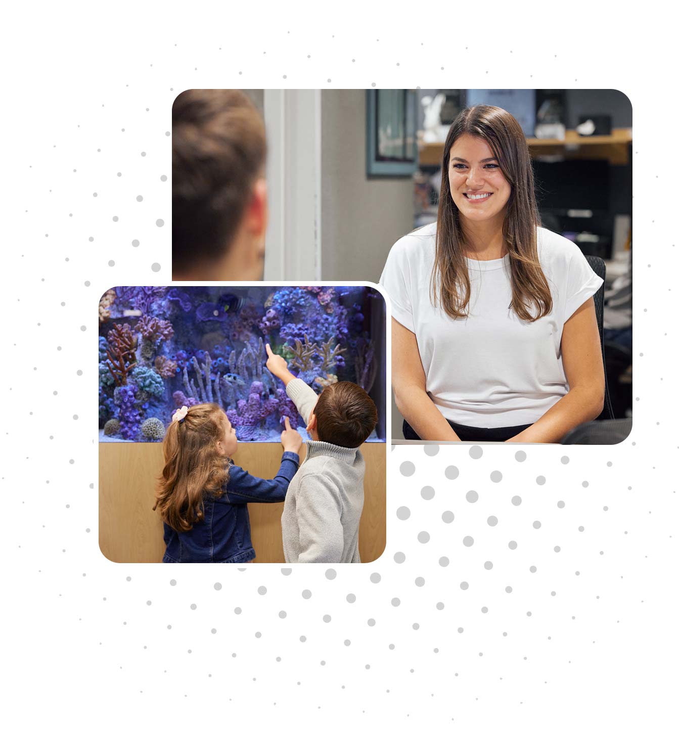 Modern Family Dentistry (collage graphic) Modern Family Dentistry (collage graphic)